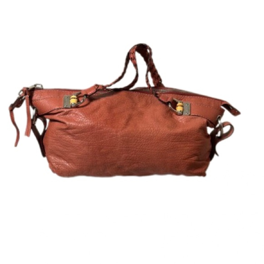Gucci Leather Hobo Bamboo Bar Shoulder Bag With Braided Straps - Picture 1 of 8
